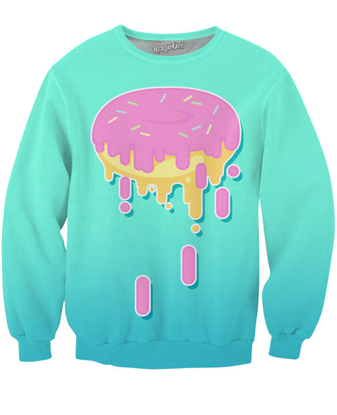 Drippy Donut Turquoise Sweatshirt