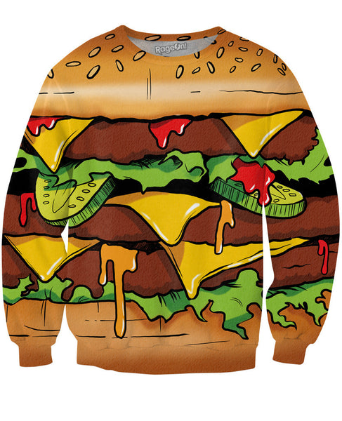 Tasty Burger Crewneck Sweatshirt