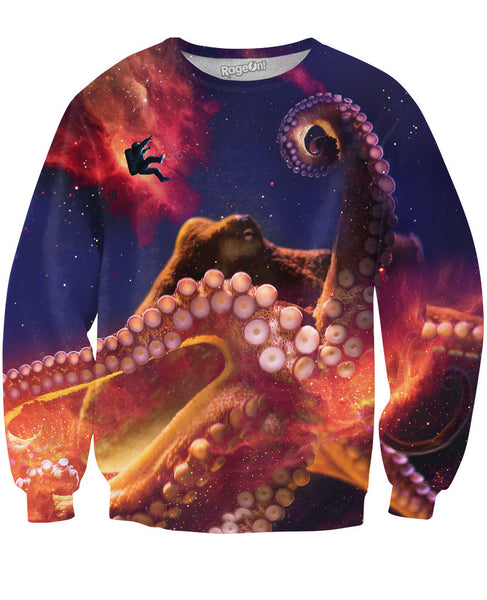 Octopus Space Crewneck Sweatshirt