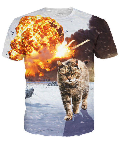 Cats Don't Look at Explosions T-Shirt