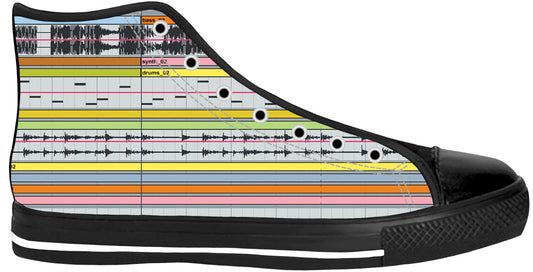 Ableton Live Black Sole High Top Shoes