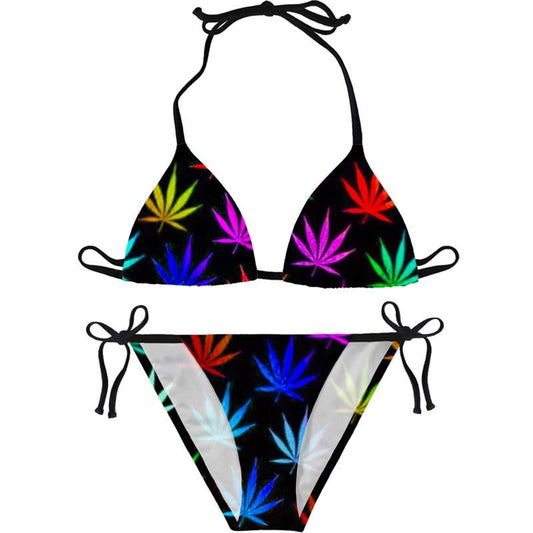 Rainbow Weed Bikini