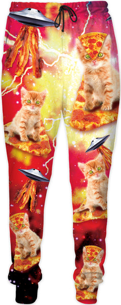 Bacon Pizza Space Cats Joggers