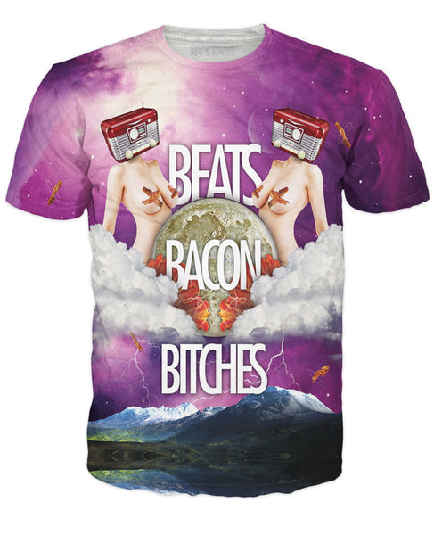 Beats Bacon Bitches T-Shirt
