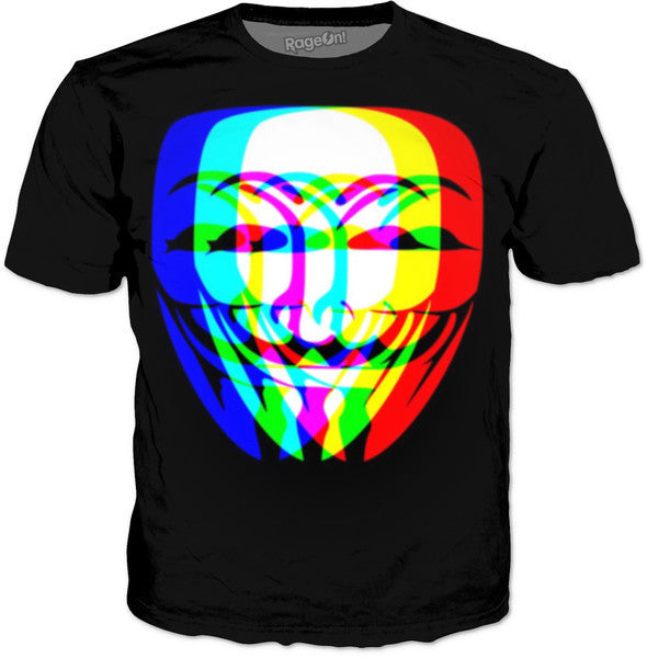 Many Faces Of Anonymous T-Shirt