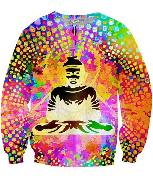 Rainbow Buddha Crewneck Sweatshirt