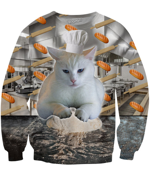 Cat Baking Bread Sweatshirt