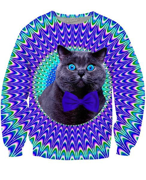 Crazy Cat Crewneck Sweatshirt