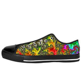 Rainbow Fractal Low Top Shoes