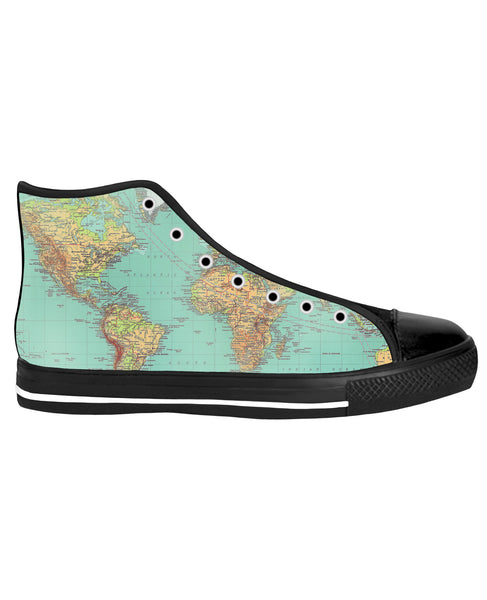 Map Black Sole High Top Shoes