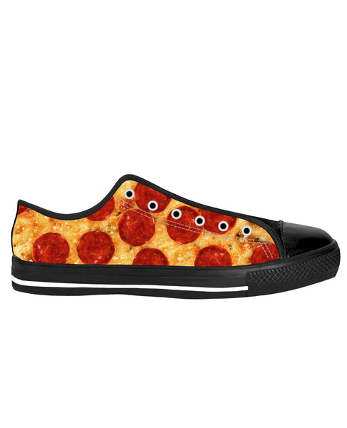 Pizza Black Sole Low Top Shoes
