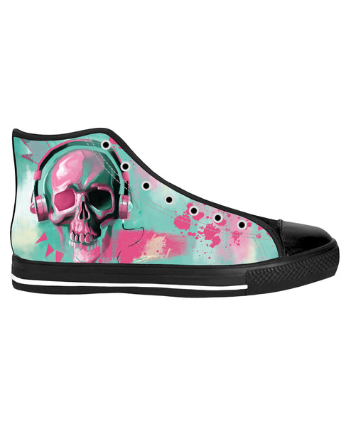 Skull Candy Black Sole High Top Shoes