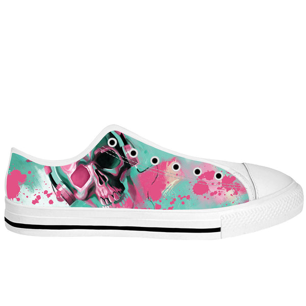 Skull Candy White Sole Low Top Shoes
