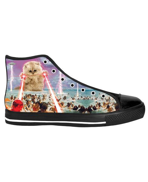 The Kitten No One Loved Black Sole High Top Shoes