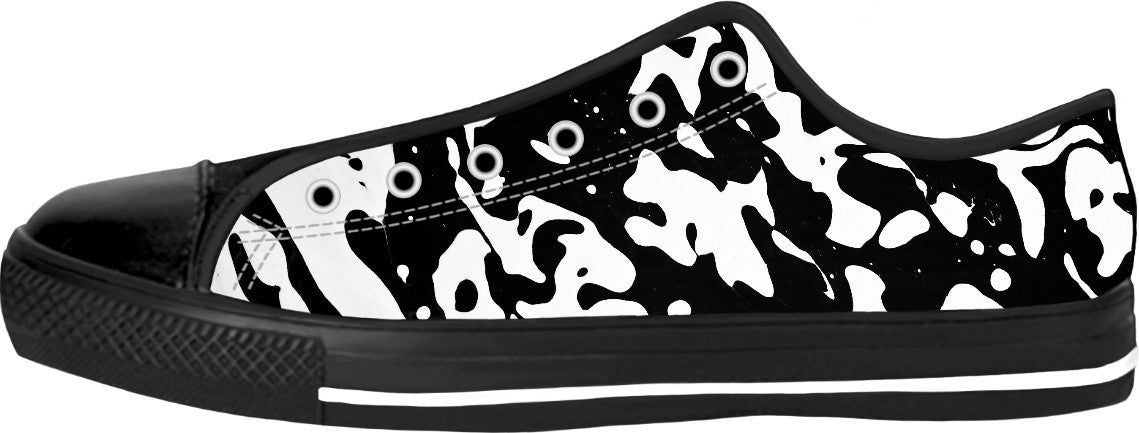 Soapy Bubbles Black Low Top Shoes