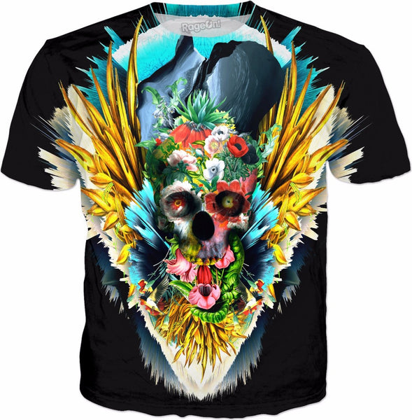 Floral Skull Vivid II T-Shirt