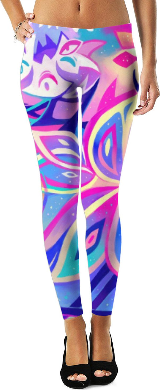 Pink & Purple Psychedelic Leggings