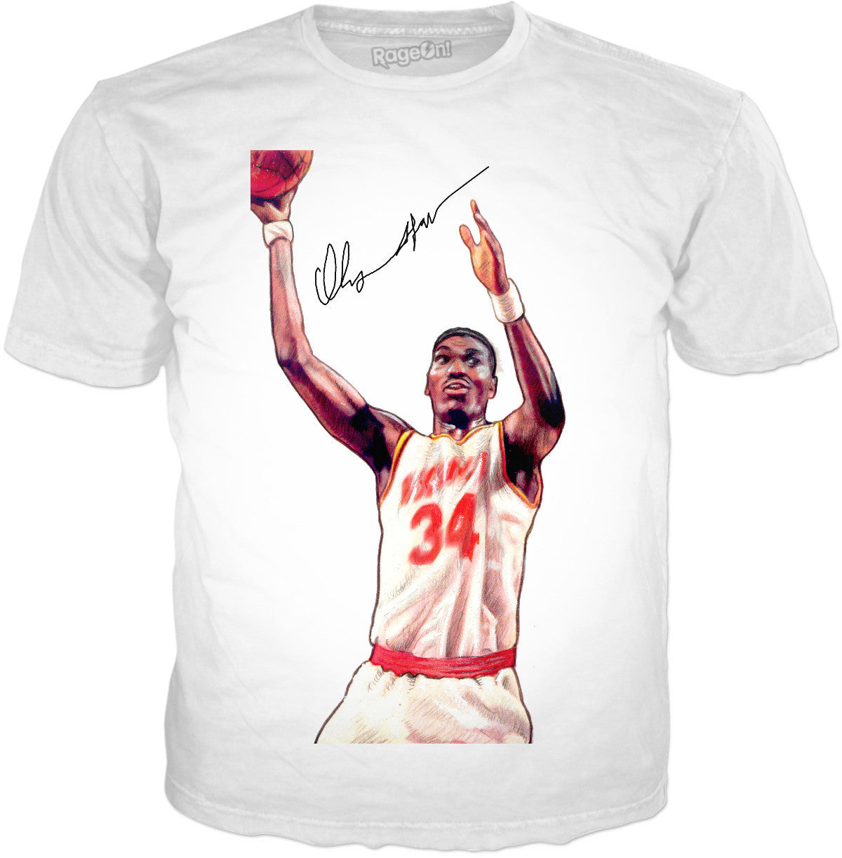 Hakeem Olajuwon Autographed T-Shirt