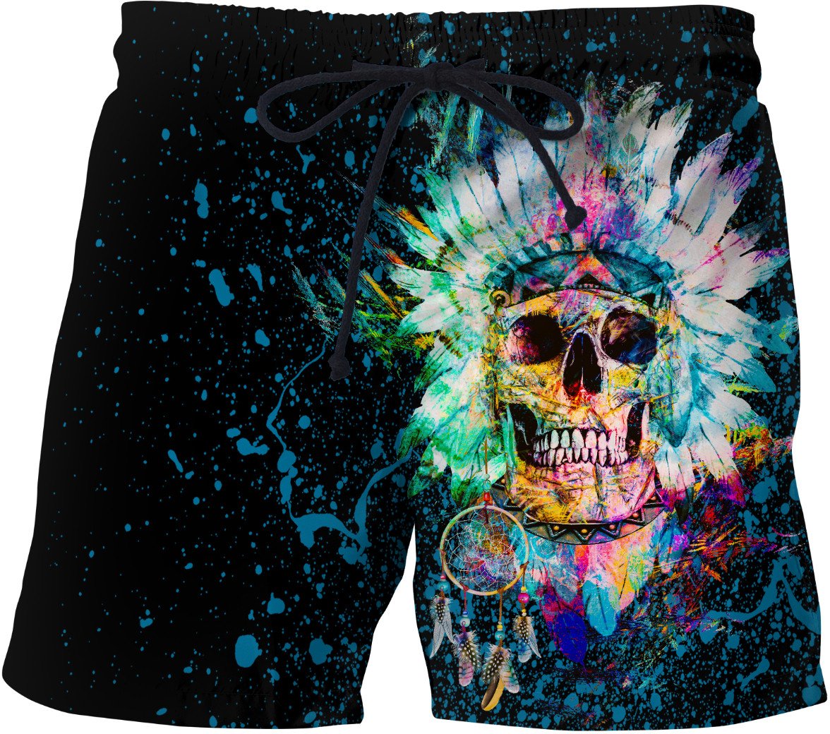 Skull Wild Spirit Swim Trunks