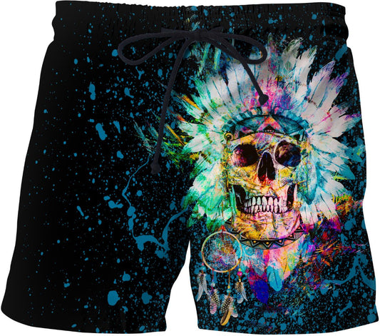 Skull Wild Spirit Swim Trunks