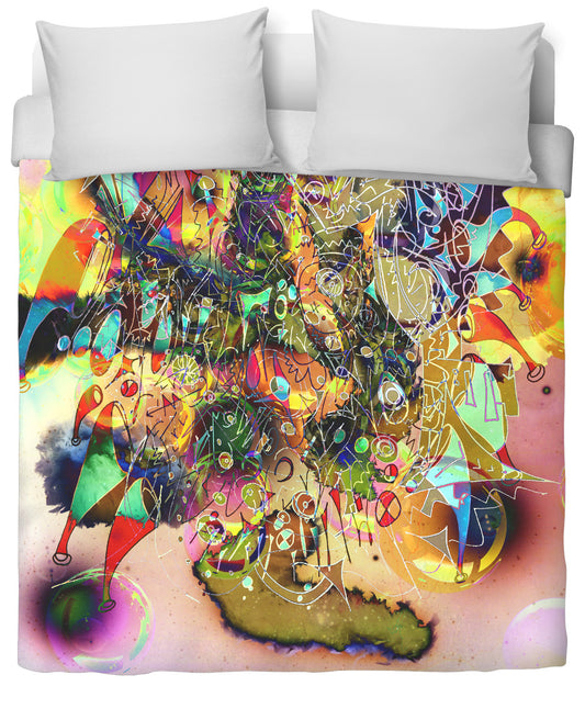 Face Melt Duvet Cover