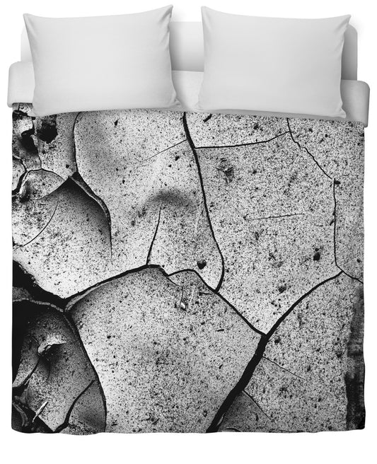 Abstract Cracks Duvet Cover