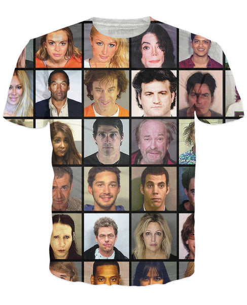 Celebrity Mugshot T-Shirt