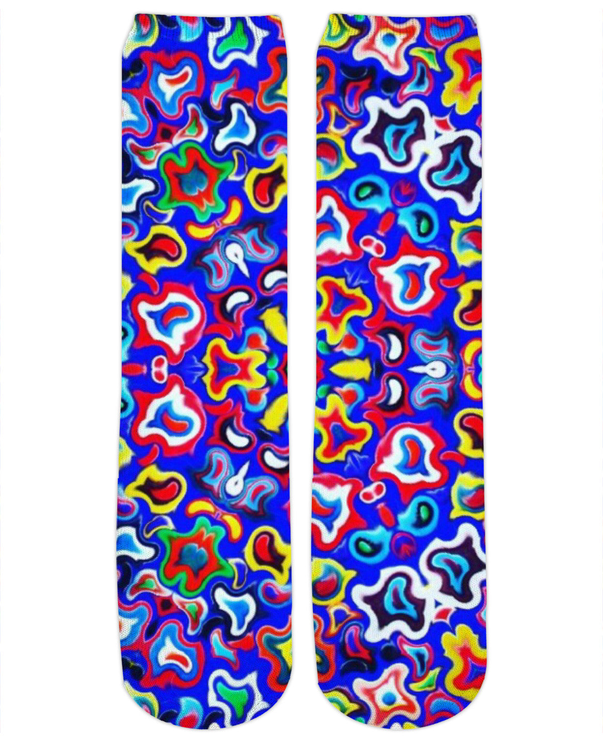 Fractal Fruit Crew Socks