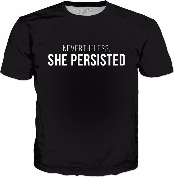 Nevertheless, She Persisted Classic Black T-Shirt