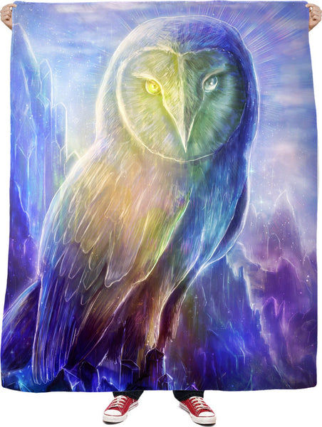 Crystaline Owl Fleece Blanket