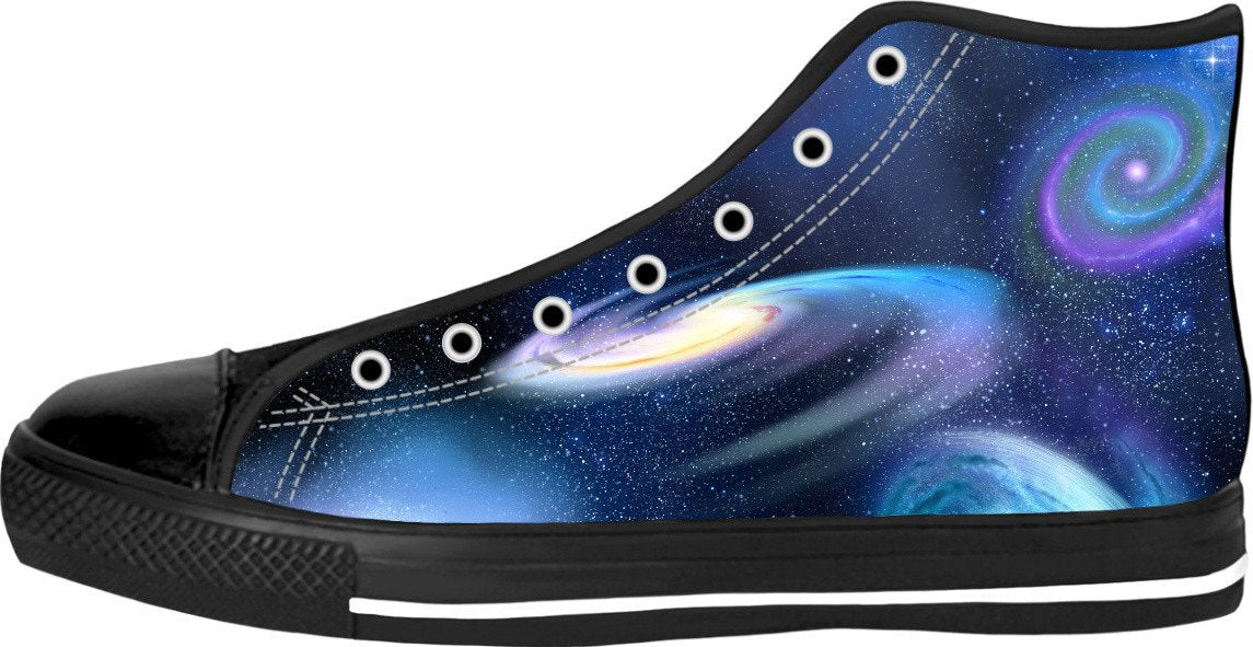 Space Black High Top Shoes