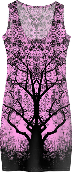 Pink Star Trip Tree Dress