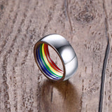 Rainbow Interior LGBT Ring