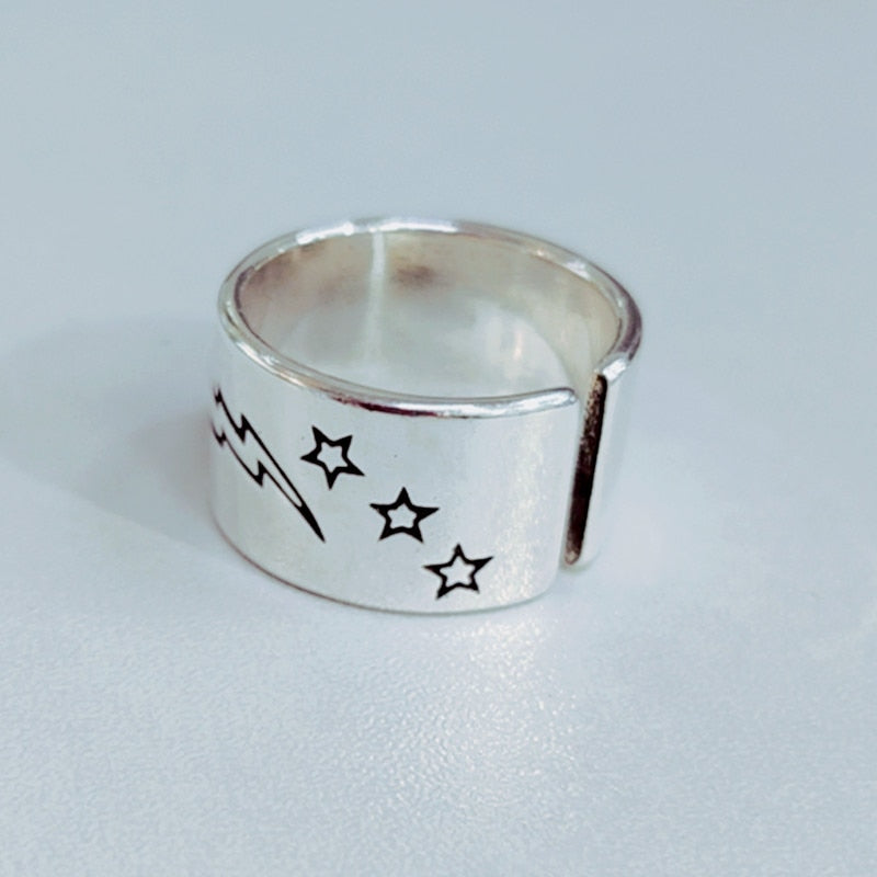 DreamySky Punk Vintage Drew Smile Face Ring