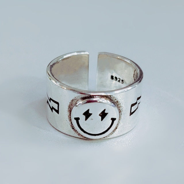 DreamySky Punk Vintage Drew Smile Face Ring