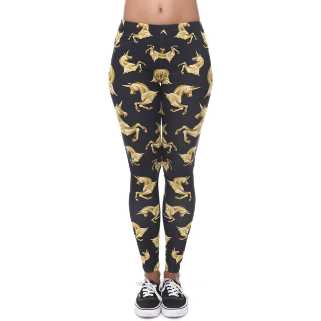 Gold Unicorn Leggings