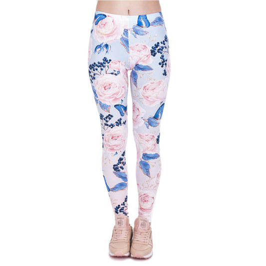 Butterfly Rose Leggings