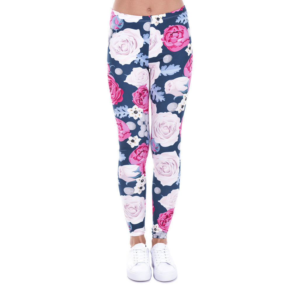 Pink Rose Leggings