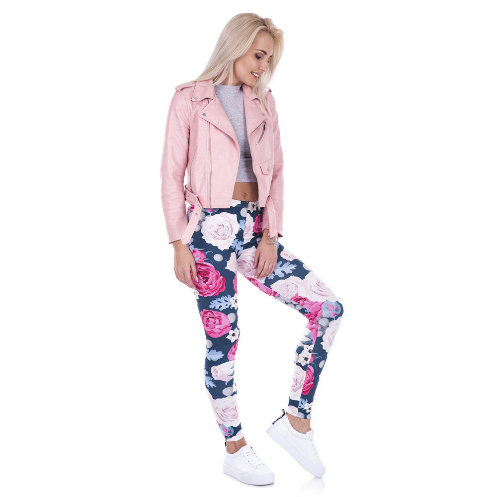 Pink Rose Leggings