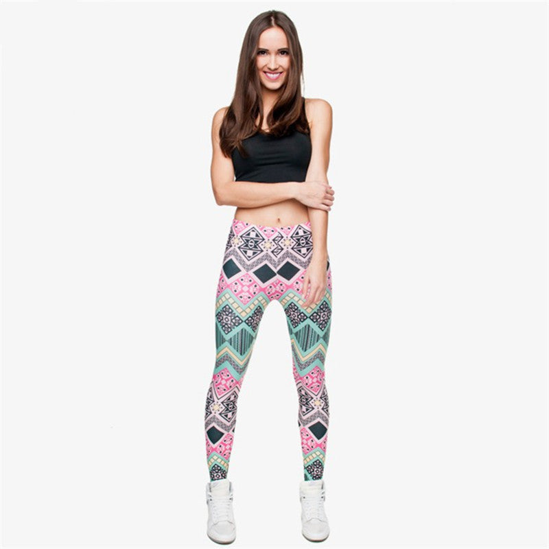 Pink Geo Leggings