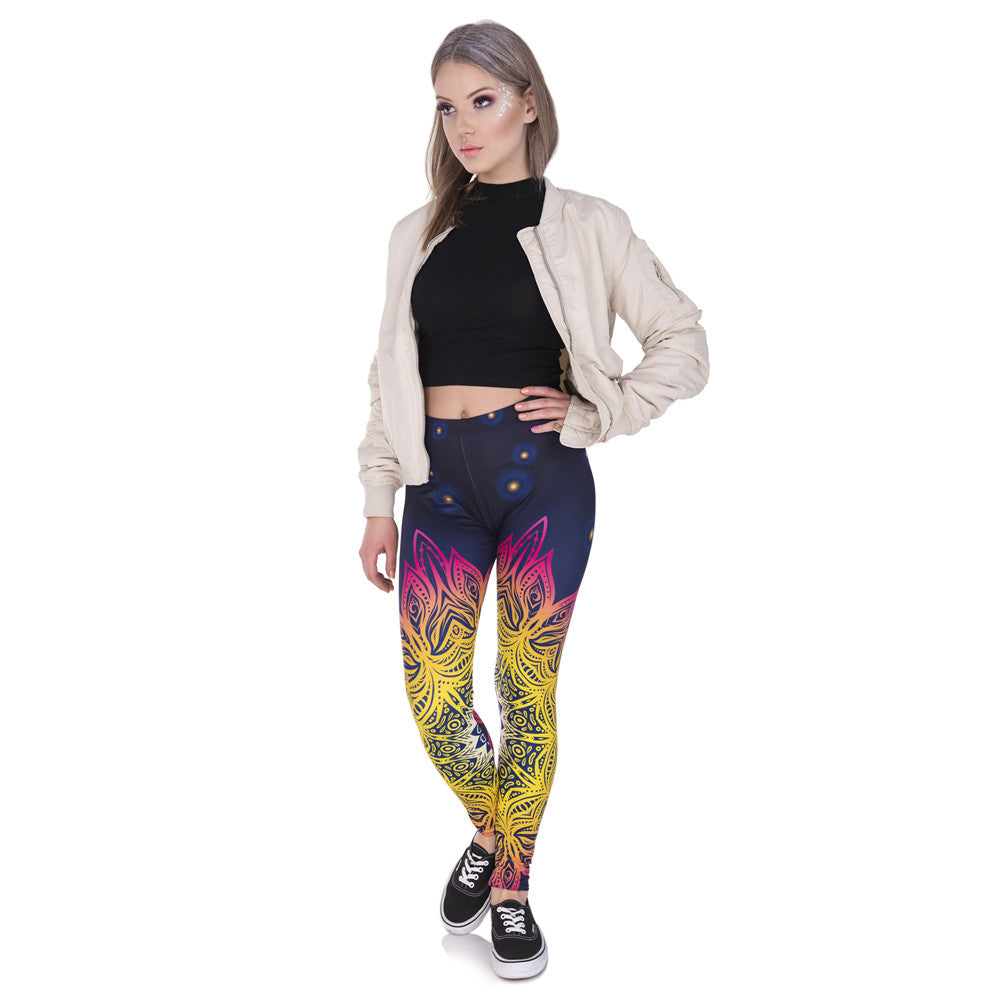 Mandala Moon Leggings