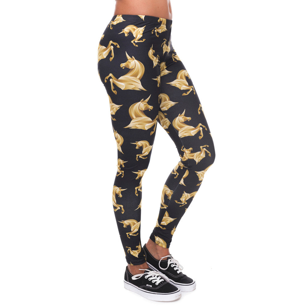 Gold Unicorn Leggings