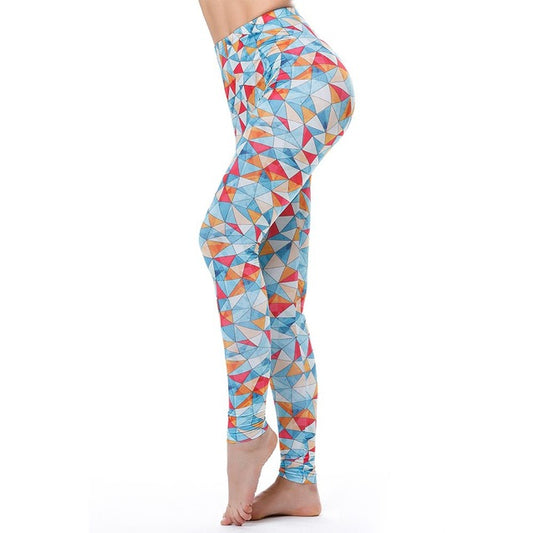 Multicolored Geometric Leggings