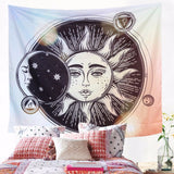 Sun Moon Hippie Tapestry