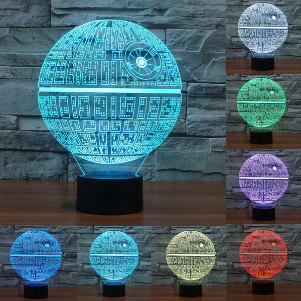 Death Star 3D LED Touch Table Lamp (7 Color)