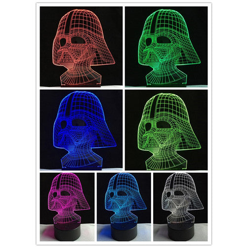 Darth Vader 3D Led Touch Sensor Table Lamp (7 Colors)