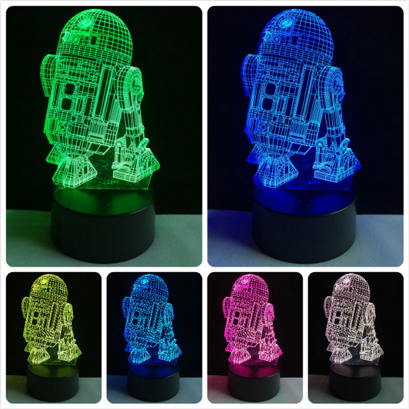 R2-D2 LED 3D Touch Lamp