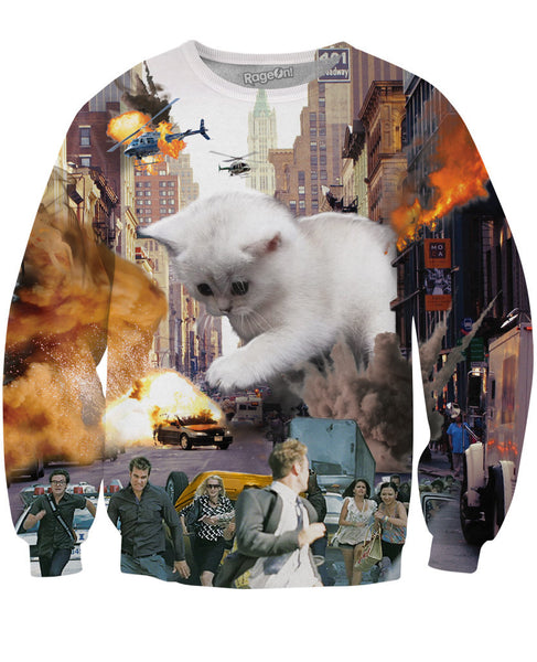 Rampage Cat Crewneck Sweatshirt